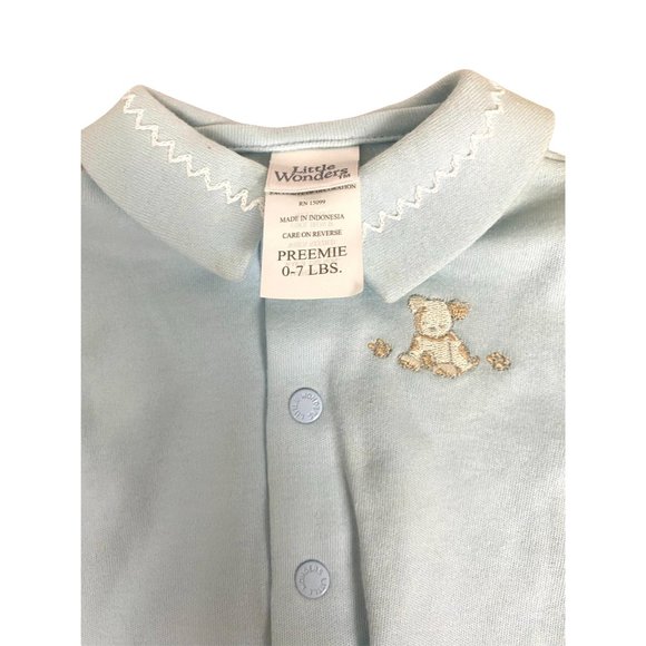 Little Wonders Blue Puppy Preemie Long Sleeve Shirt - Picture 4 of 4